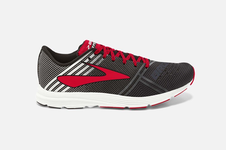 Brooks Hyperion Mens UK - Road Running Shoes - Black/Whitered 058-FKXACD